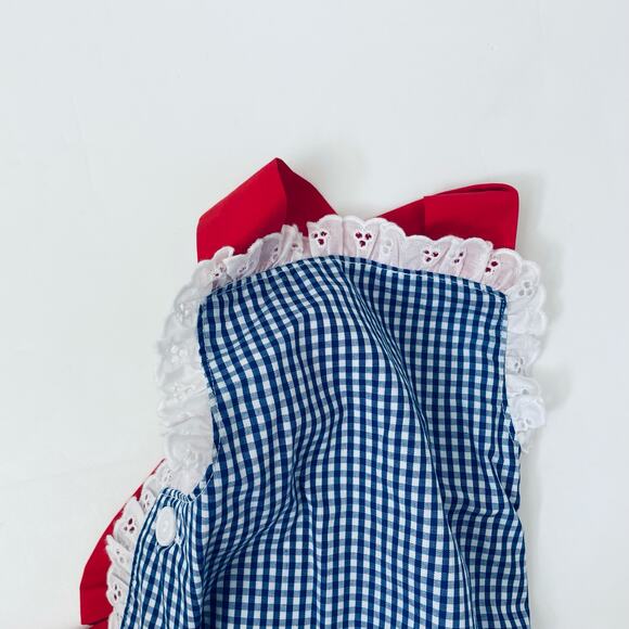 NWT TBBC 18-24M Sisi Sunsuit Rockefeller Royal Gingham Bubble - Picture 3 of 5